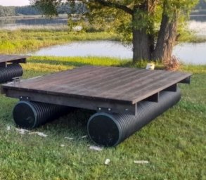 Понтон из труб в рыбинске